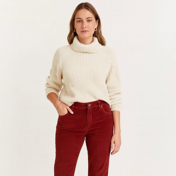 Woolrich Red Corduroy Pants Women’s Size 8 Mid Rise Straight Leg Cotton Blend - Picture 12 of 12